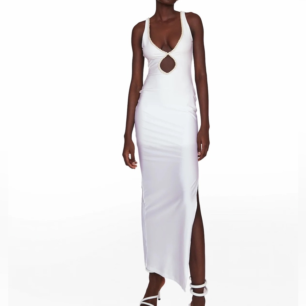 ivory white pearl dress